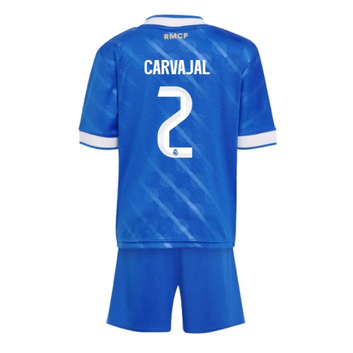 Otroški Nogometni dresi Real Madrid Daniel Carvajal #2 Tretji 2025-26 Kratek Rokav (+ Kratke hlače)